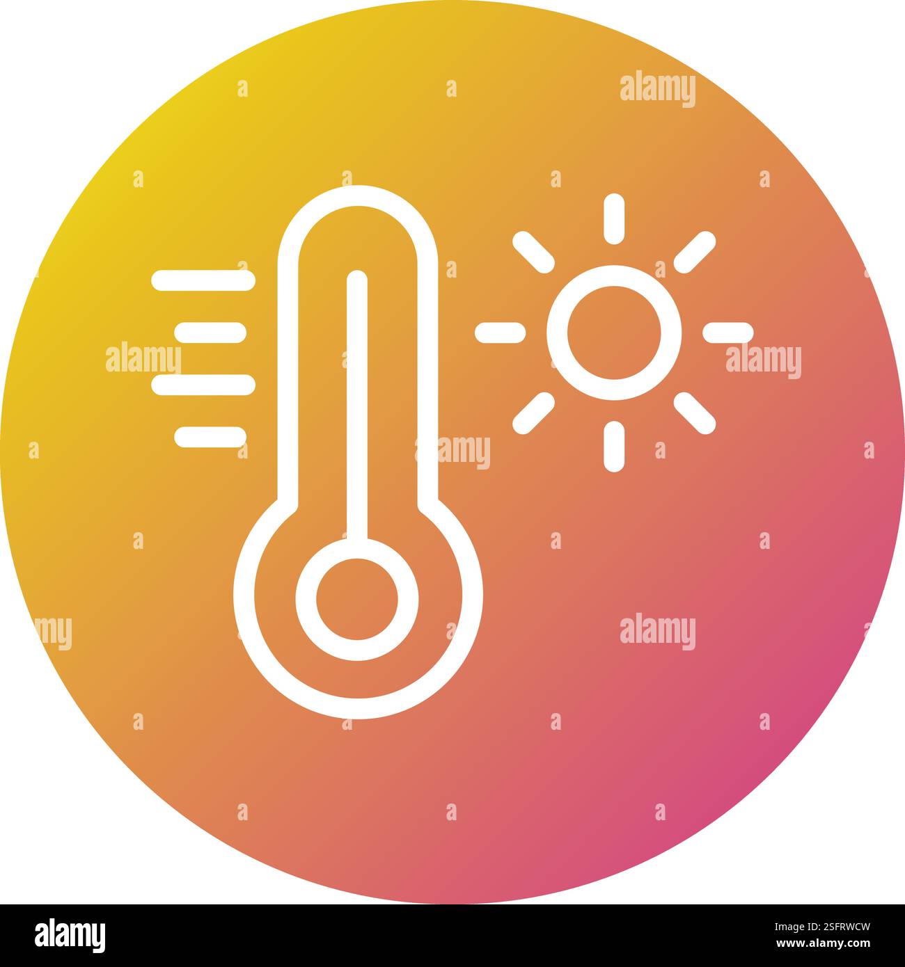 Design-Illustration Für Thermometer-Vektor-Symbole Stock Vektor