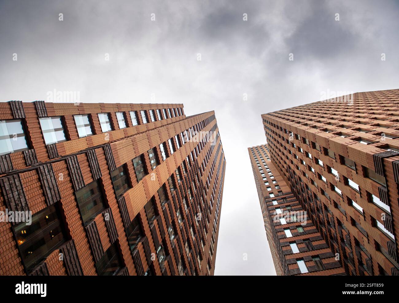 High-Rise Bürohaus im Großraum Amsterdam Zuid der niederländischen Hauptstadt in den Niederlanden Stockfoto