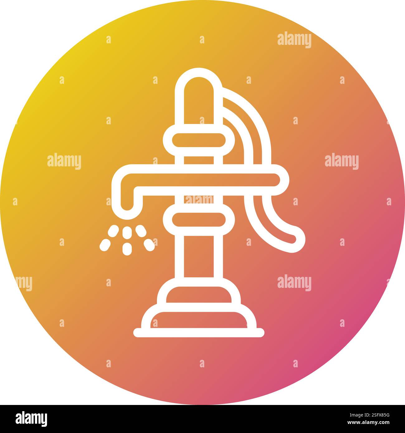 Wasserpumpen-Vektor-Symbol Design-Illustration Stock Vektor