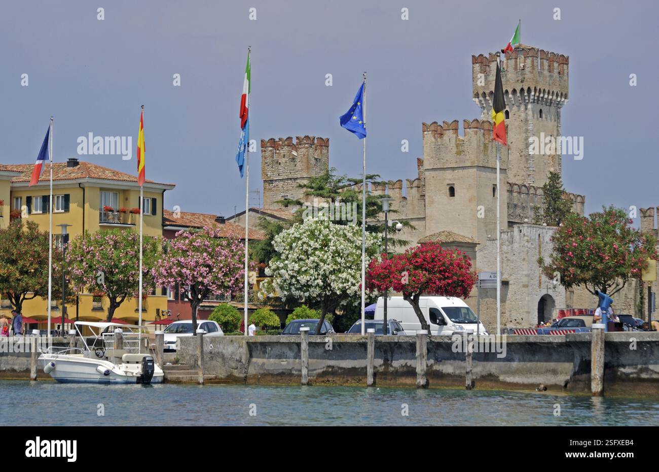 Italien, Gardasee, Sirmione, Castello, Europa Stockfoto