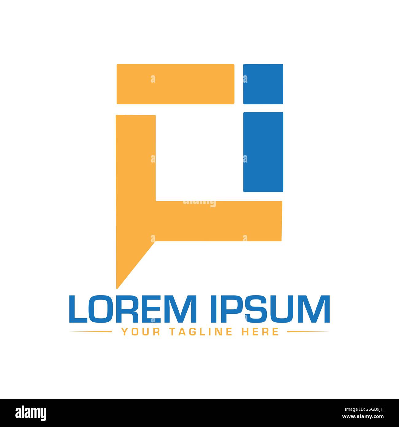 QI-Letter-Logo Stock Vektor