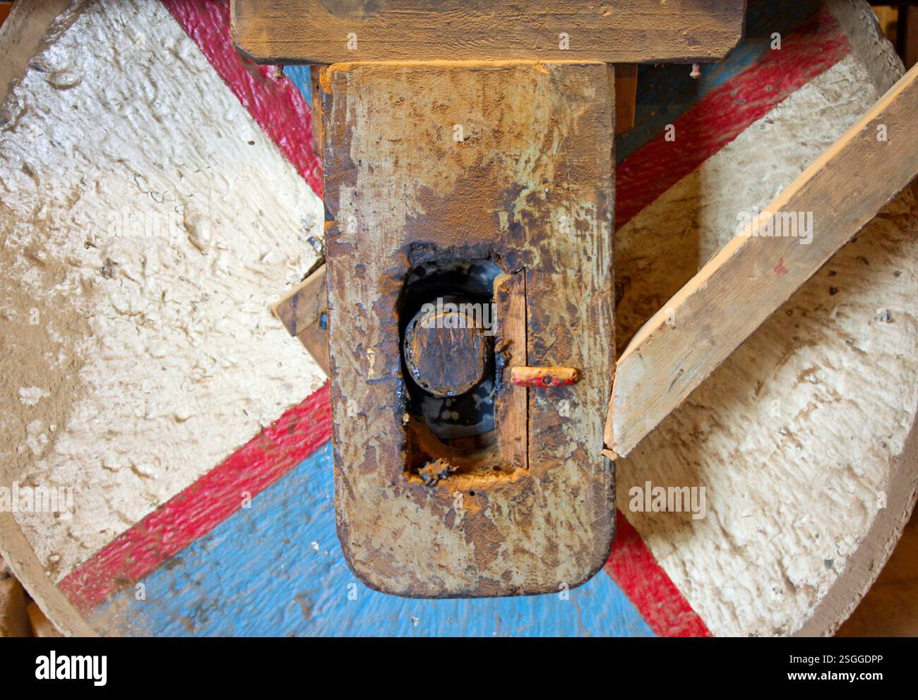 Detail einer alten niederländischen Windmühle Stockfoto