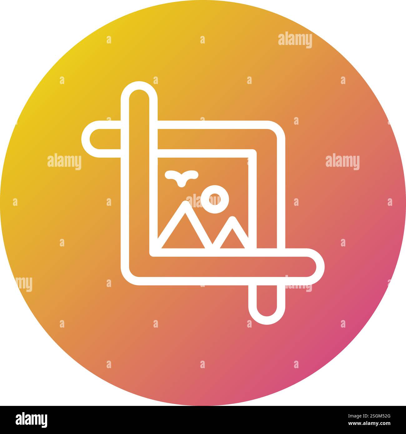 Symbol „Beschneiden Vektor“ Entwurfsdarstellung Stock Vektor