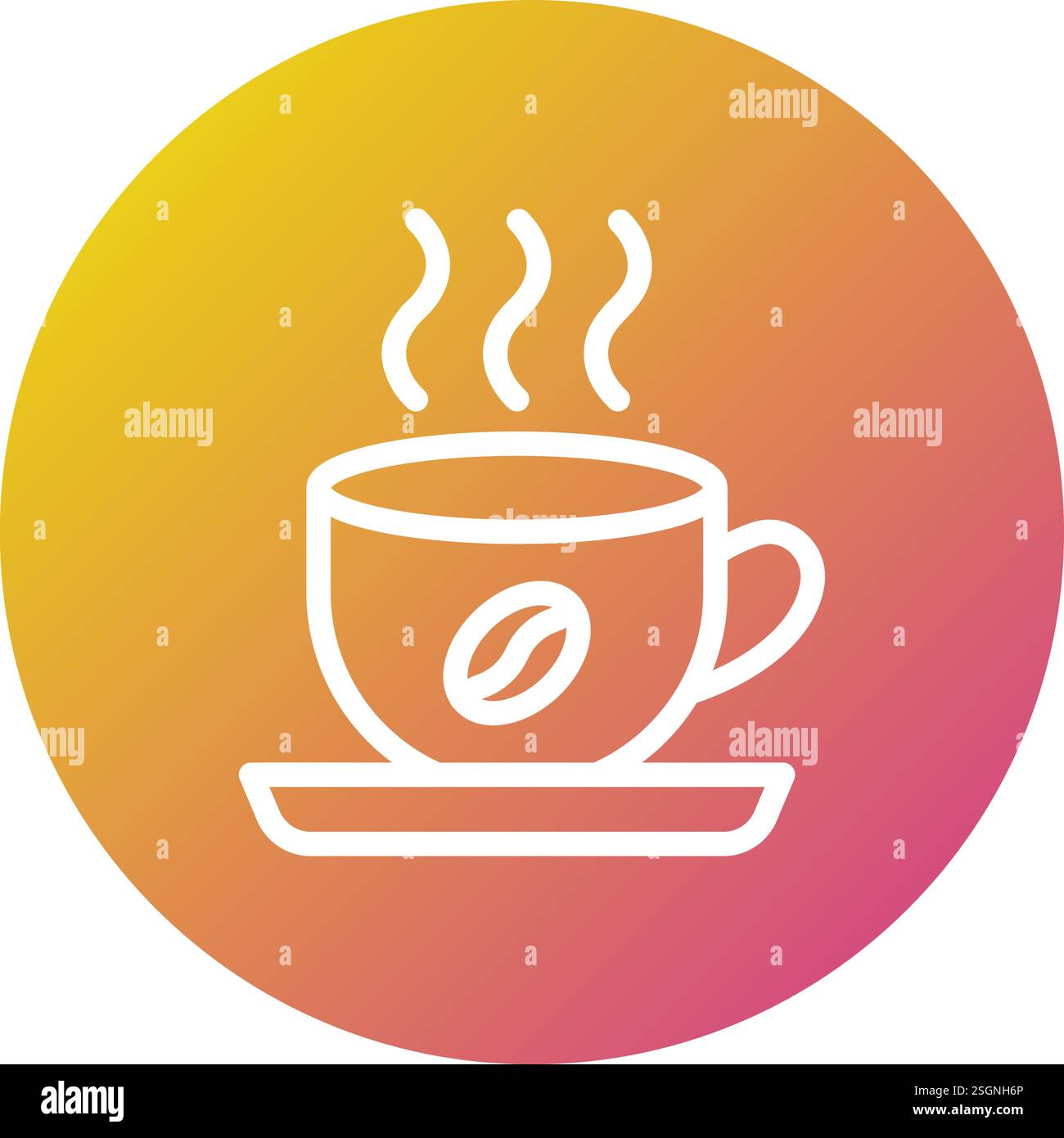 Design-Illustration Des Kaffeevektor-Symbols Stock Vektor