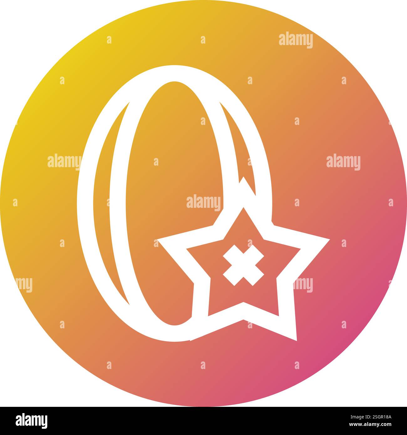 Stern Frucht Vektor Icon Design Illustration Stock Vektor