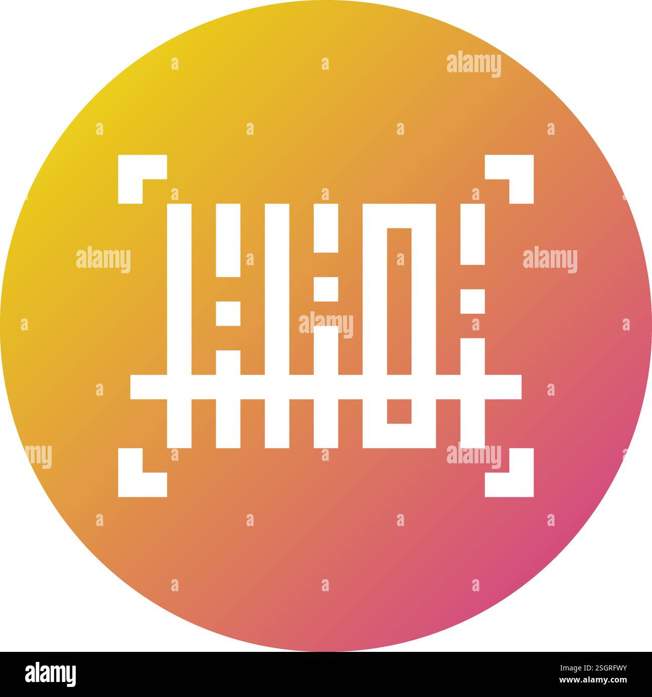 Strichcode-Scannen Vektor-Symbol Design-Illustration Stock Vektor