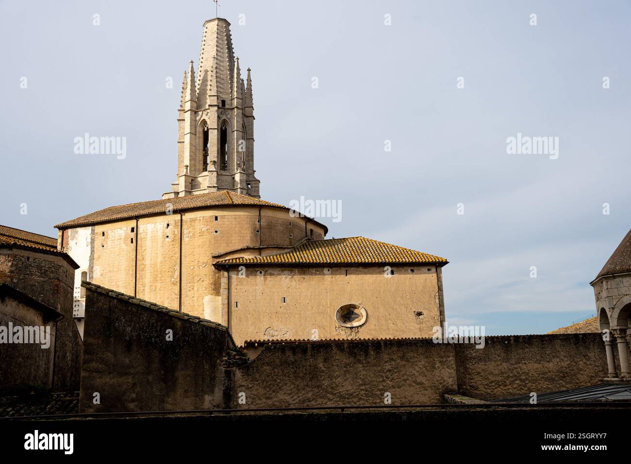 Die Stadt Girona, Zentrum von Girona, Parks und Garten in Girona, Spanien Katalonien Stockfoto