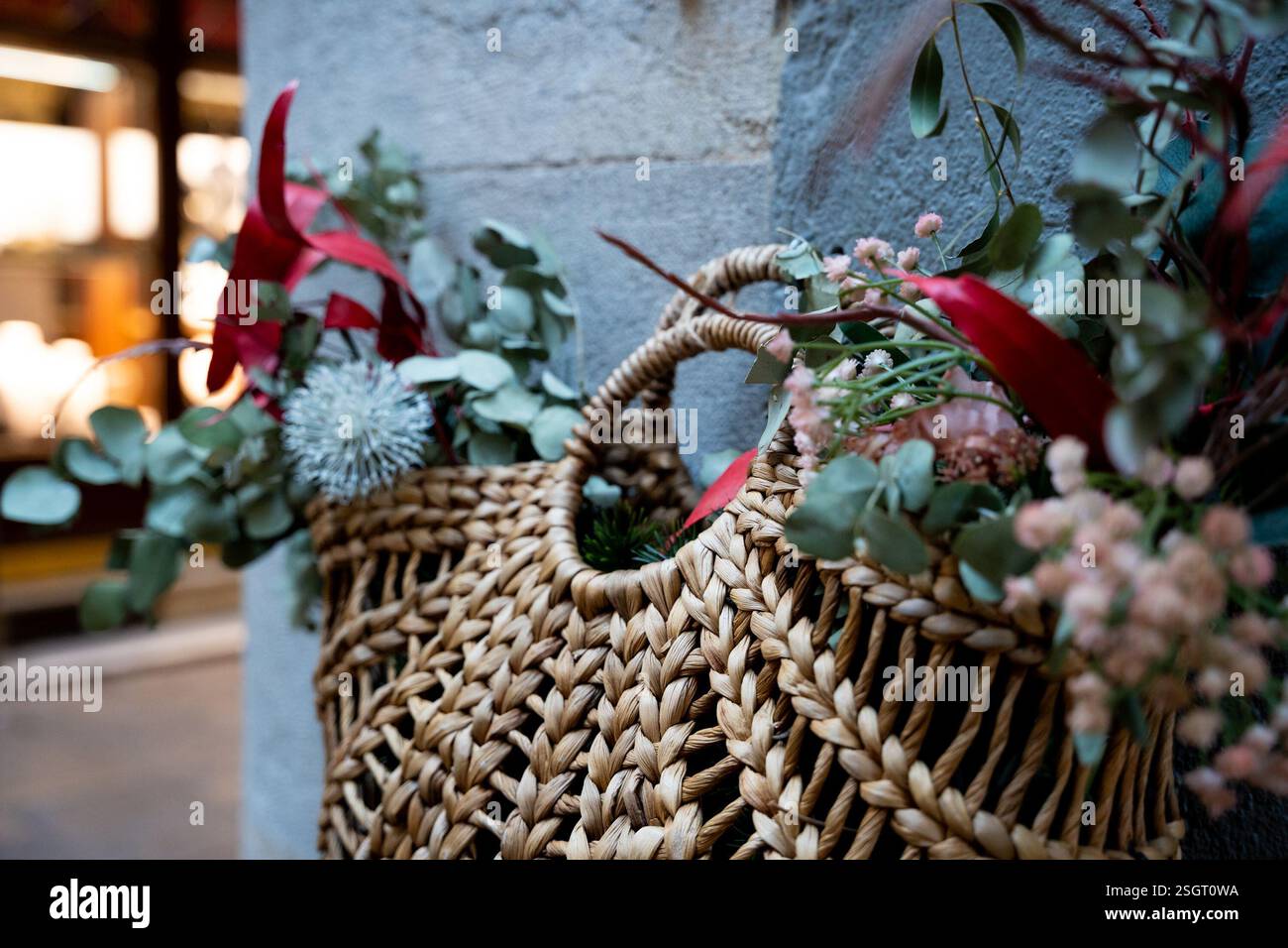 Die Stadt Girona, Zentrum von Girona, Parks und Garten in Girona, Spanien Katalonien Stockfoto