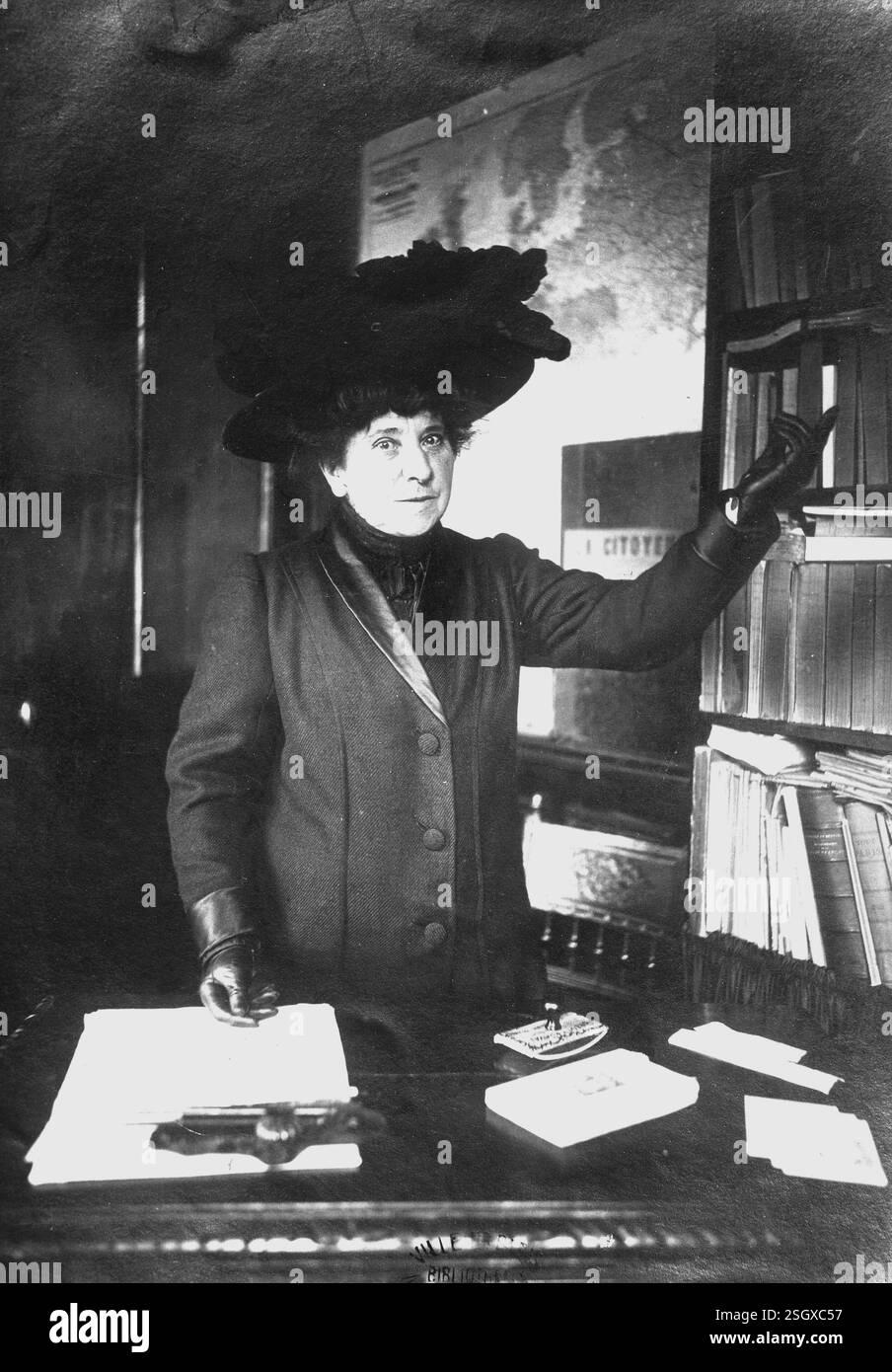 Porträt von Hubertine Auclert (1848-1914) Stockfoto