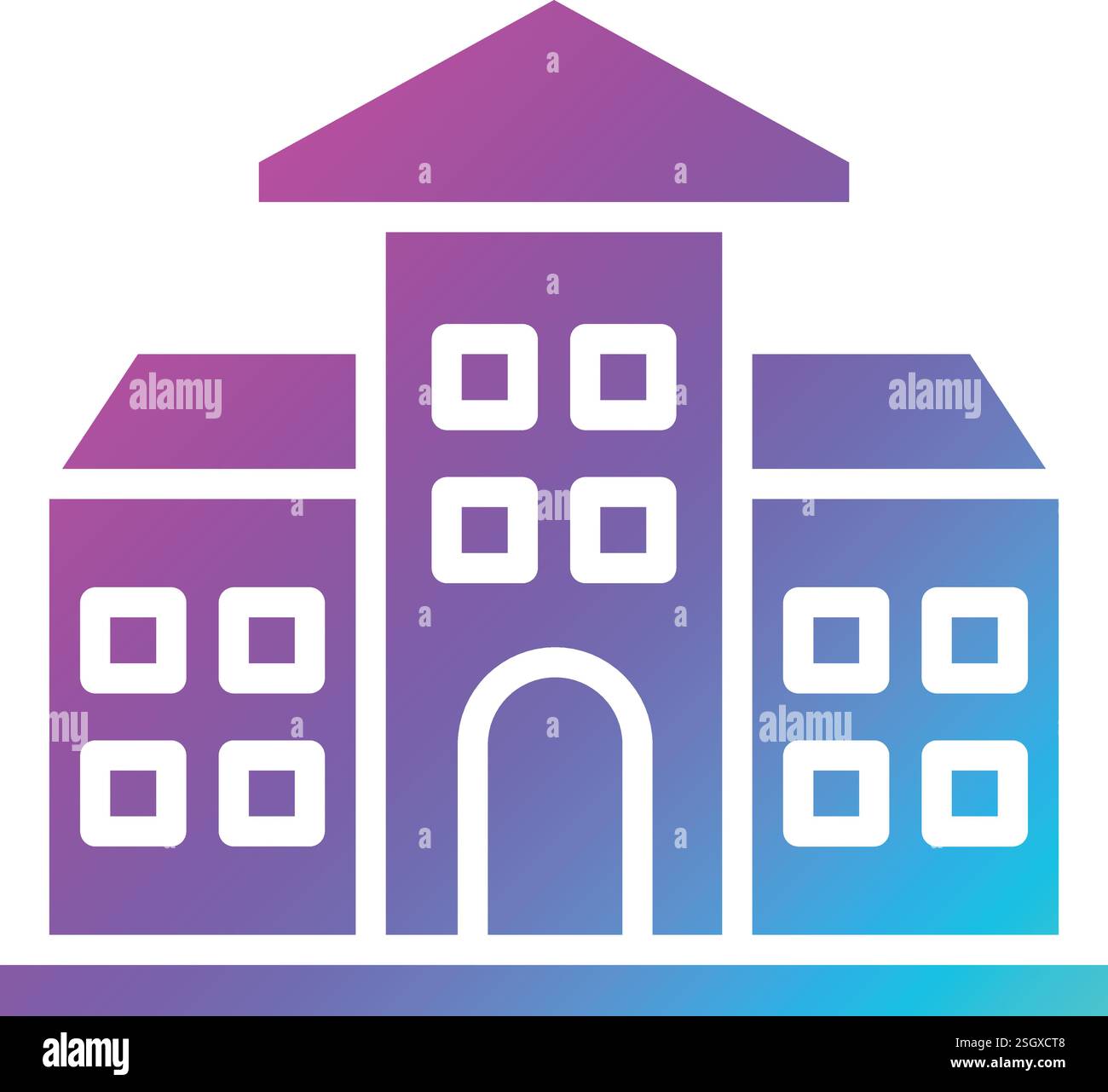 Schule Vektor Symbol Design Illustration Stock Vektor