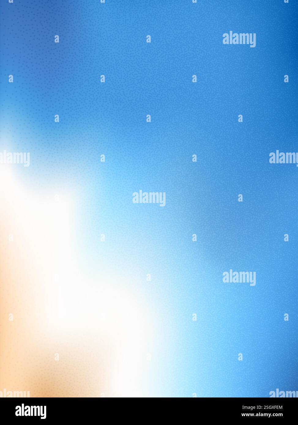 Unscharfer Strandverlauf. Blauer und orangefarbener Hintergrund mit Rauschen. Meerwasser und Sand im abstrakten Hintergrund. Ozeanwelle. Vektor tropische s Stock Vektor