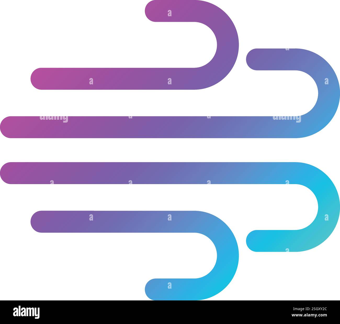 Design-Illustration Für Windvektor-Symbole Stock Vektor