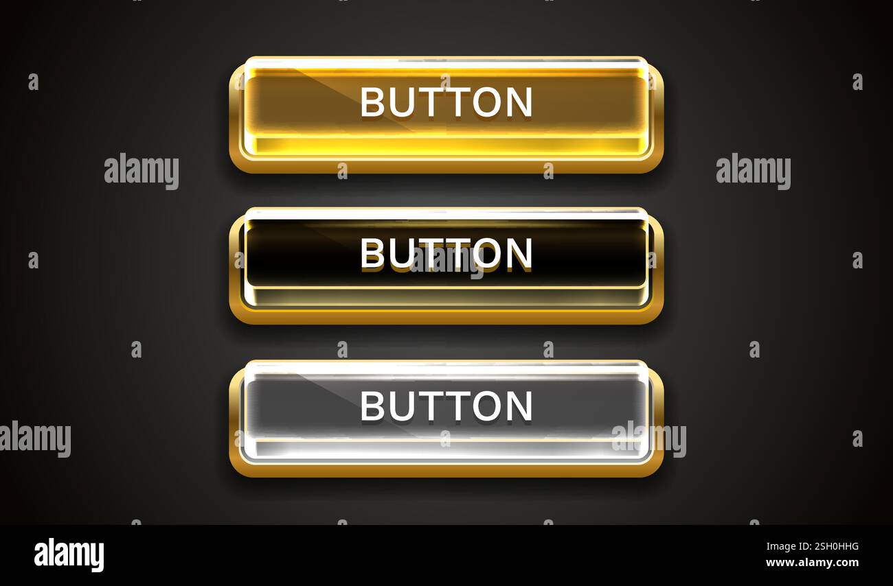 Knopfrahmen-Etikett, Event Bar Casino, Show-Schild. Vektor Stock Vektor