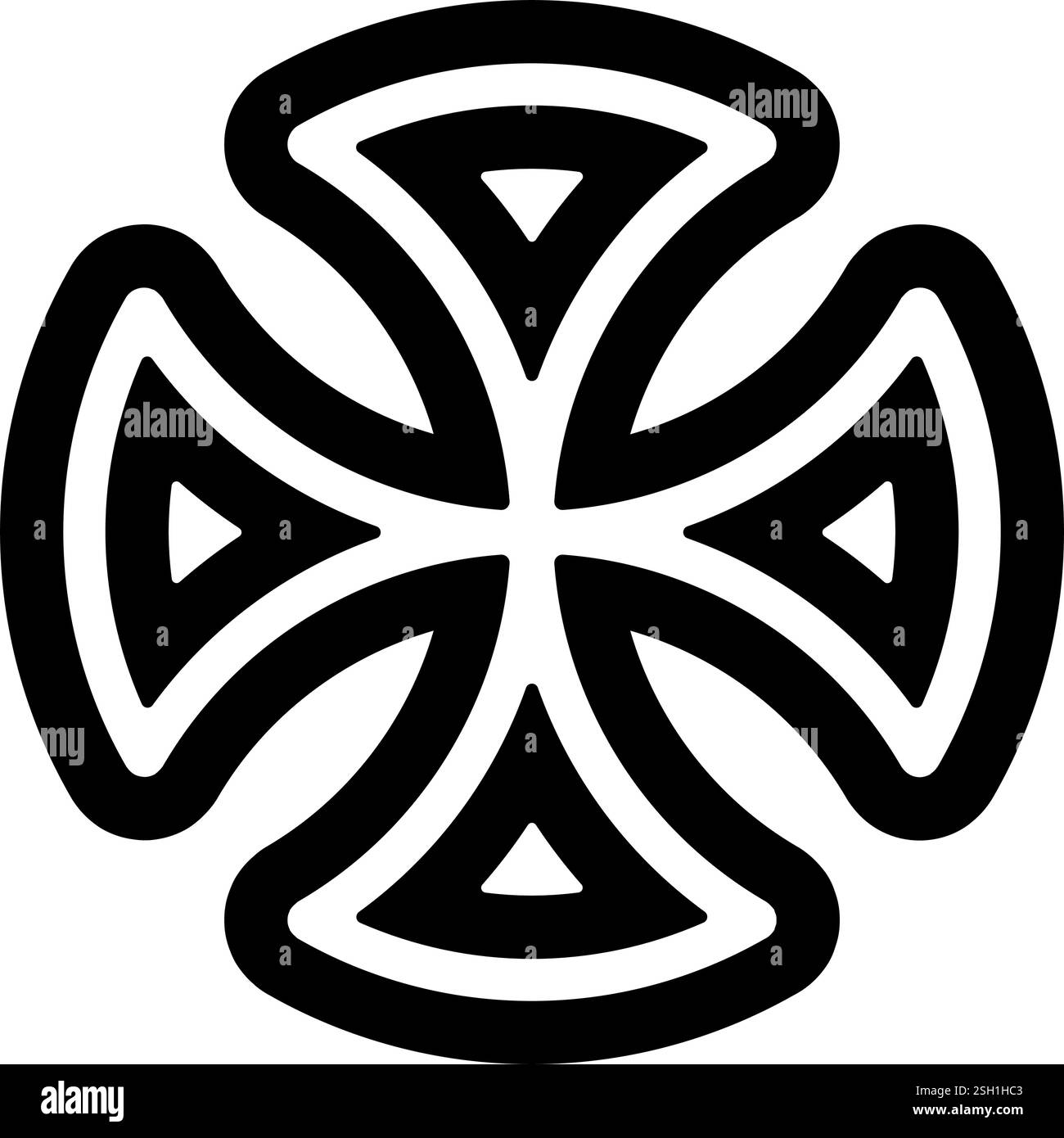 Symbol für das maltesische Kreuz Stock Vektor