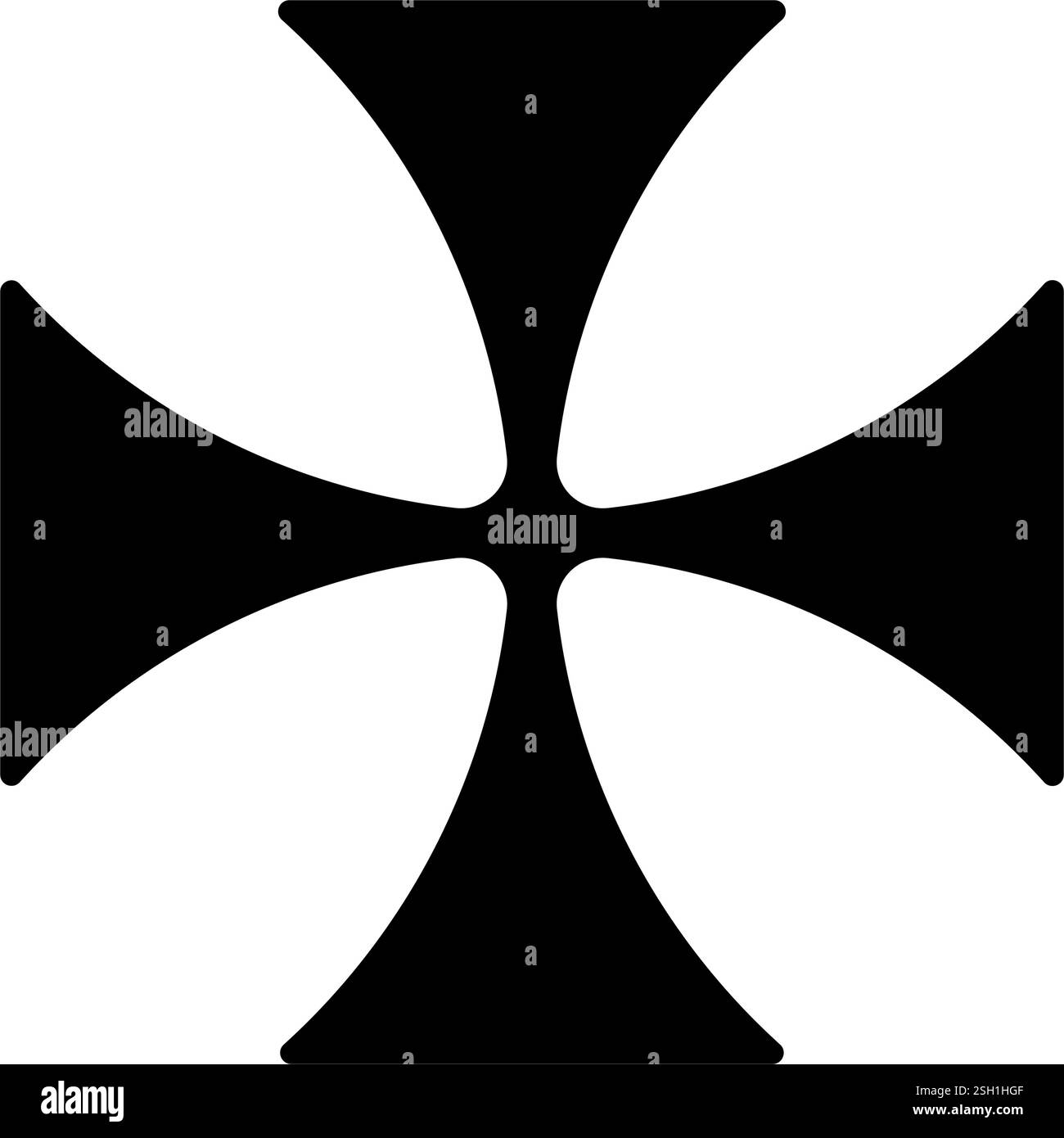 Symbol für das maltesische Kreuz Stock Vektor