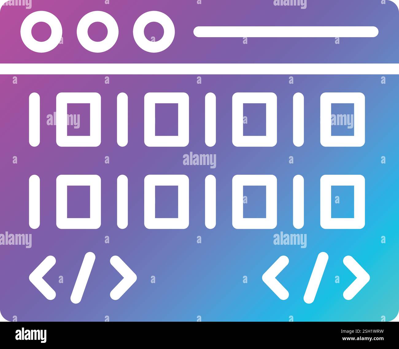 Coding Vector Icon Design Illustration Stock Vektor