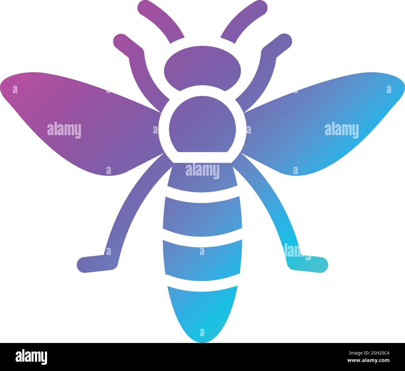 Bee Vector Icon Design Illustration Stock Vektor