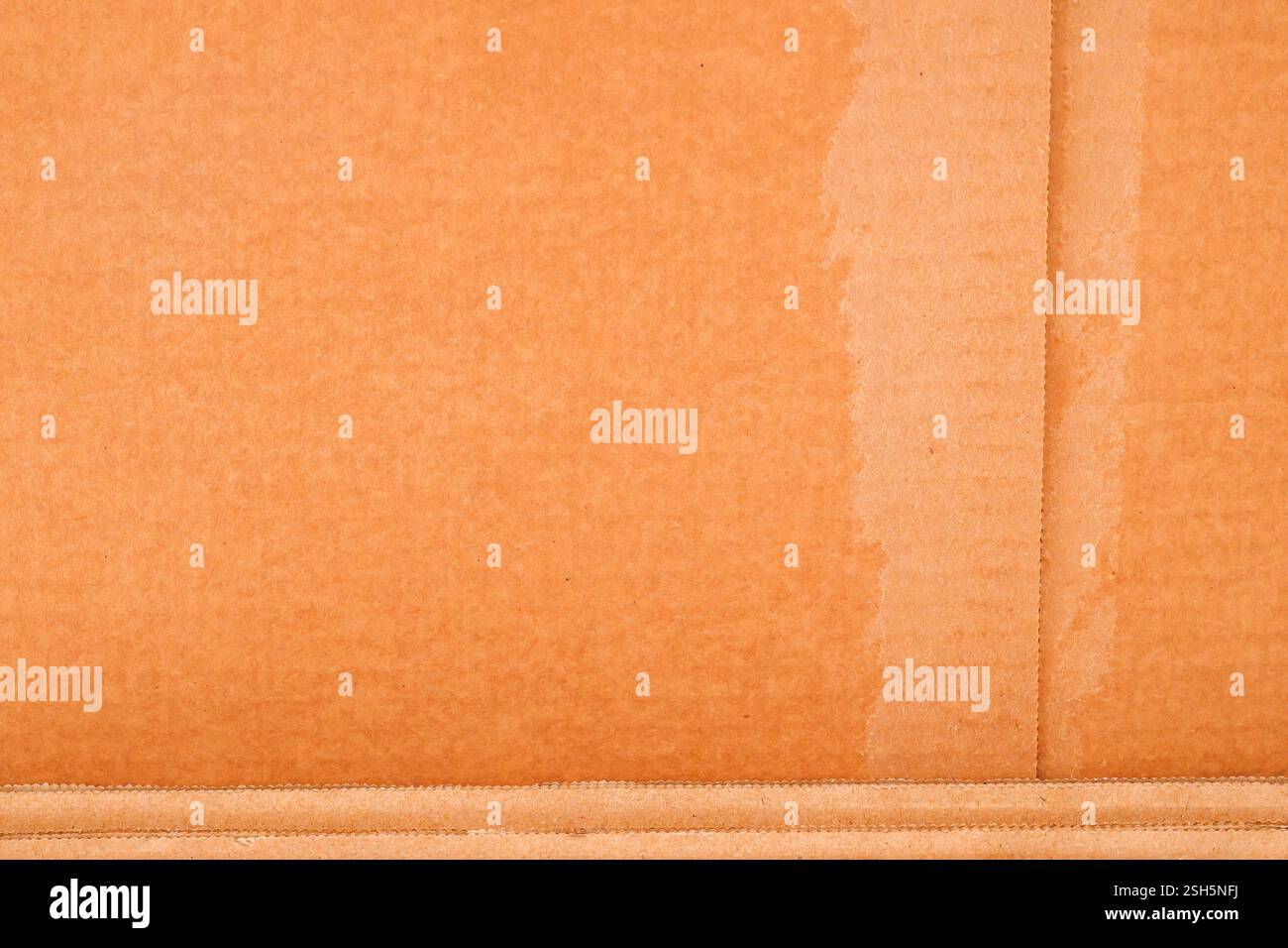 Karton braunes Wellpapier als Hintergrund und Textur Stockfoto