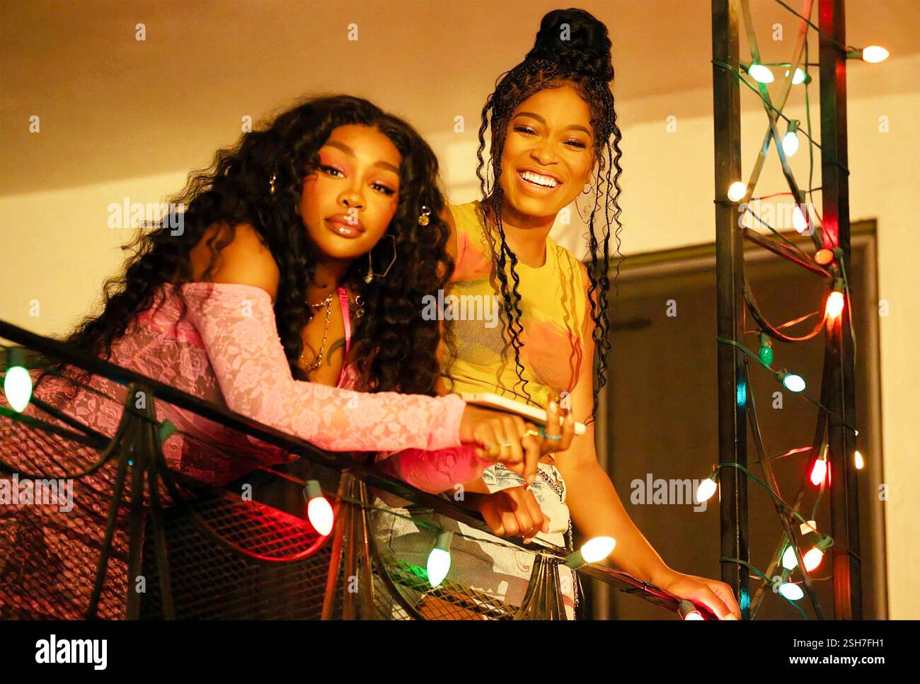 EINES DAVON TAGE 2025 Sony Pictures, die Filme mit Keke Palmer links und SZA veröffentlichen Stockfoto