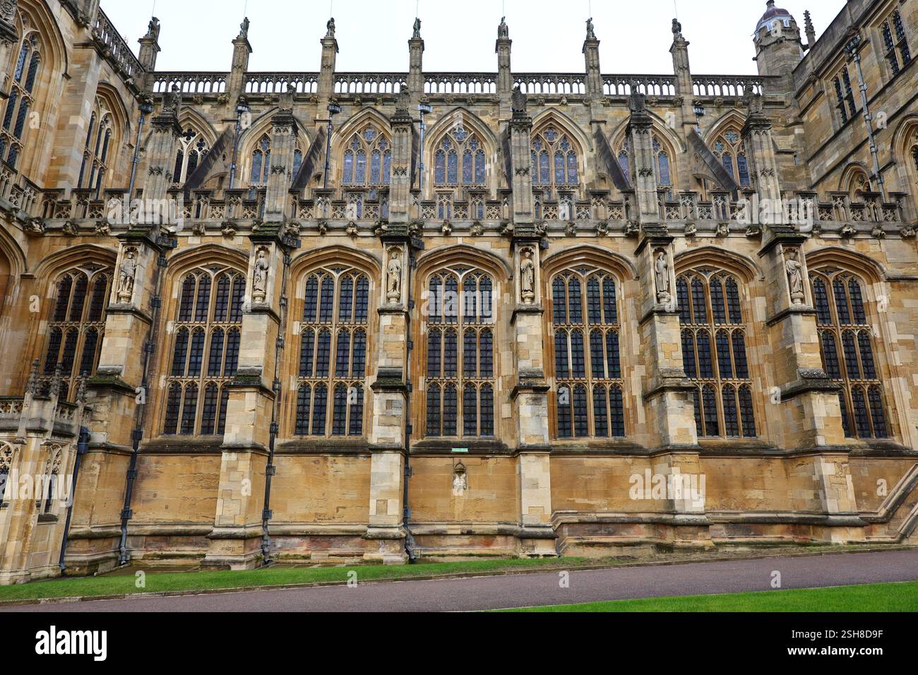 St. George's Chapel in Windsor Castle Mauern Stockfoto