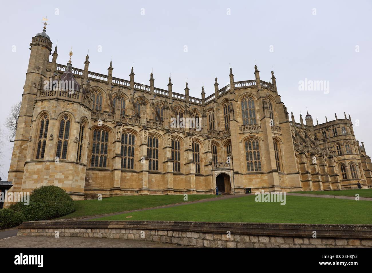 St. George's Chapel in Windsor Castle Mauern Stockfoto