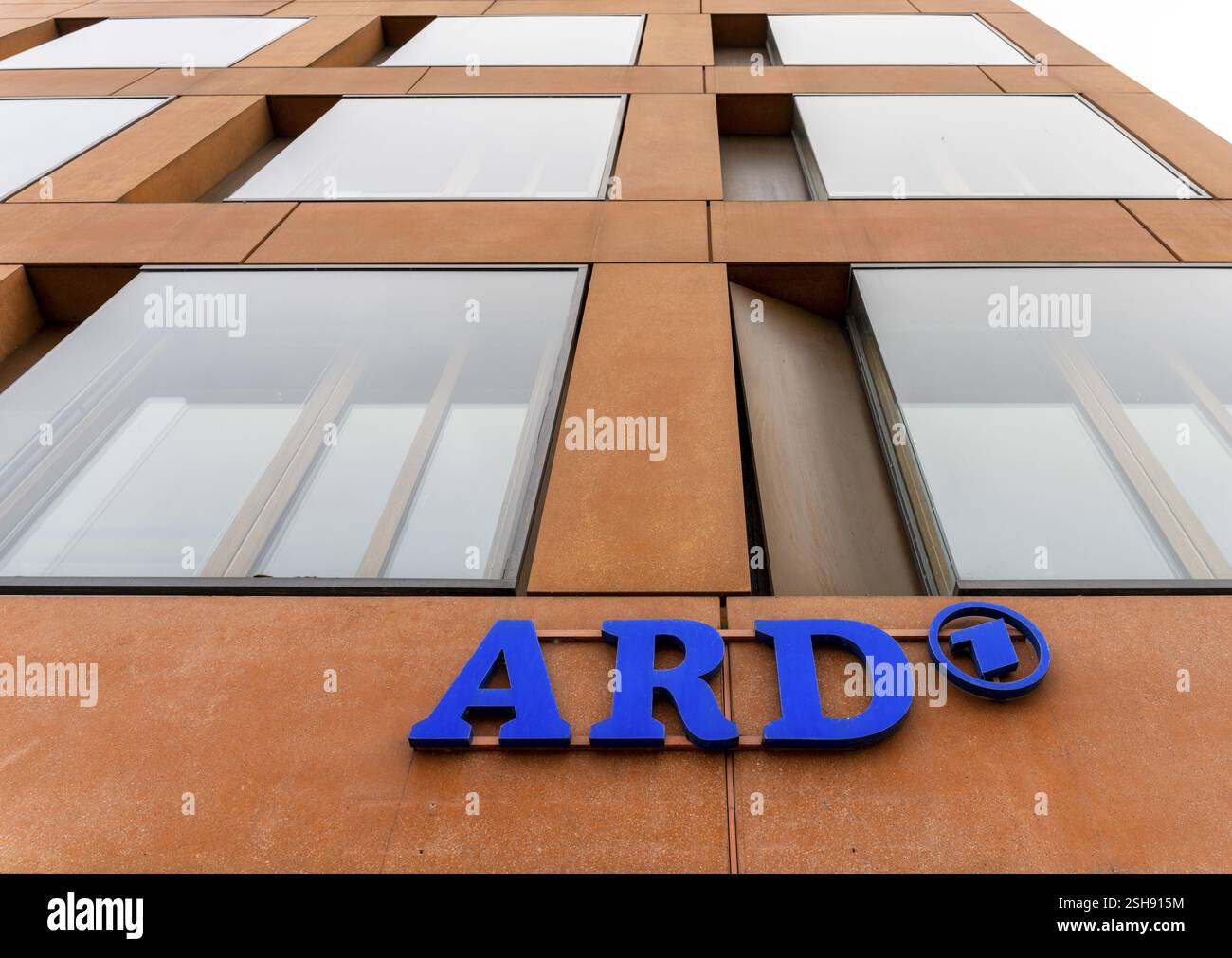 ARD Hauptstadtstudio, Wilhelmstraße in Mitte, Berlin, Deutschland, Europa Stockfoto