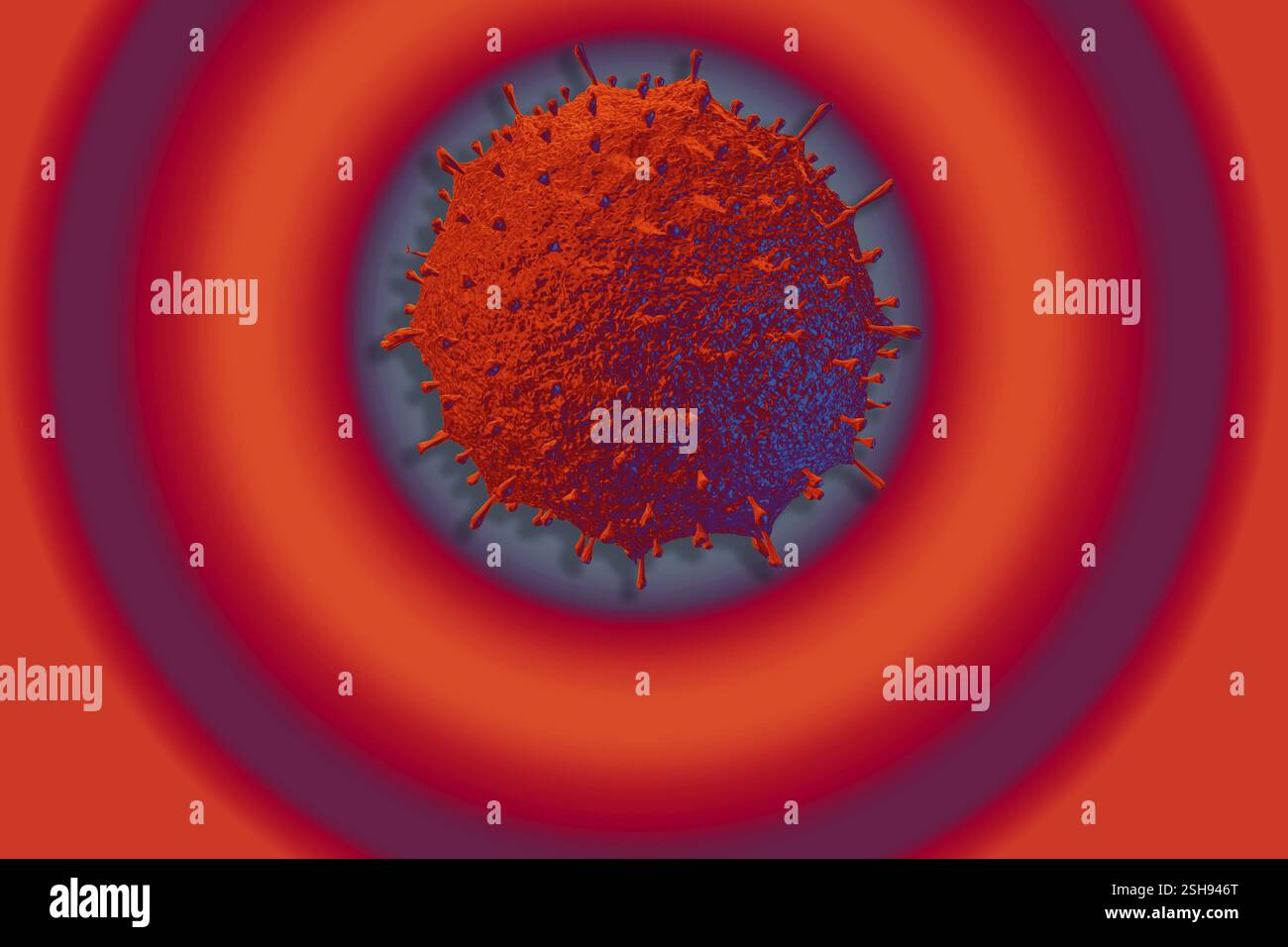 Covid-19-Neuartige Coronavirus-Bakterien. Keine Infektion und Anti-Coronavirus-Konzepte Stockfoto
