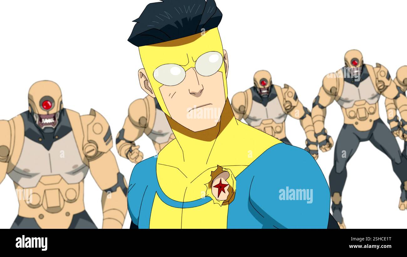 ININCIBLE, Mark Grayson / Inincible (Stimme: Steven Yeun), (Staffel 3, Premiere am 6. Februar 2025). Foto: ©Amazon / Courtesy Everett Collection Stockfoto