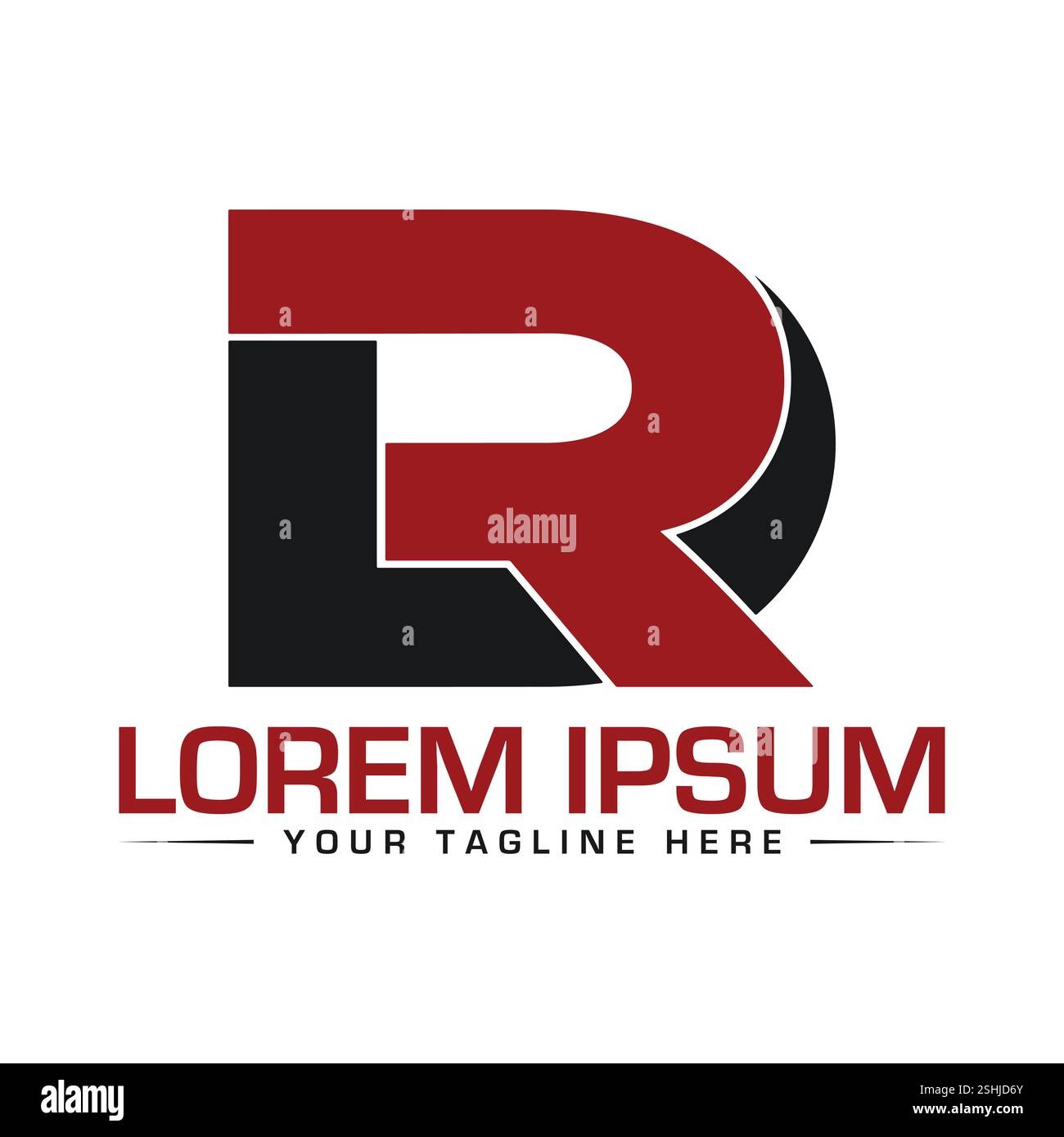 Design mit RD-Letter-Logo Stock Vektor