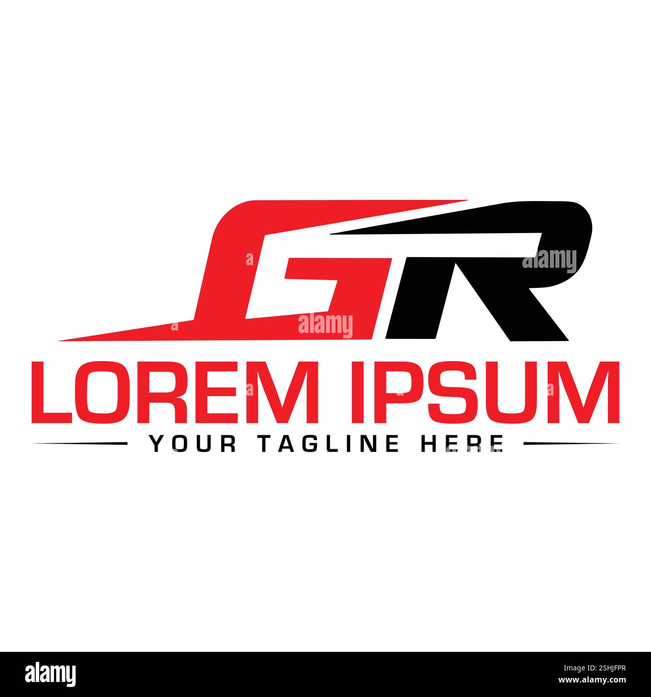 Logodesign mit RG-Buchstaben Stock Vektor