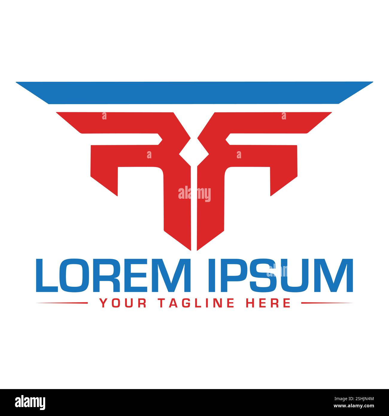 Logodesign mit RR-Letter Stock Vektor