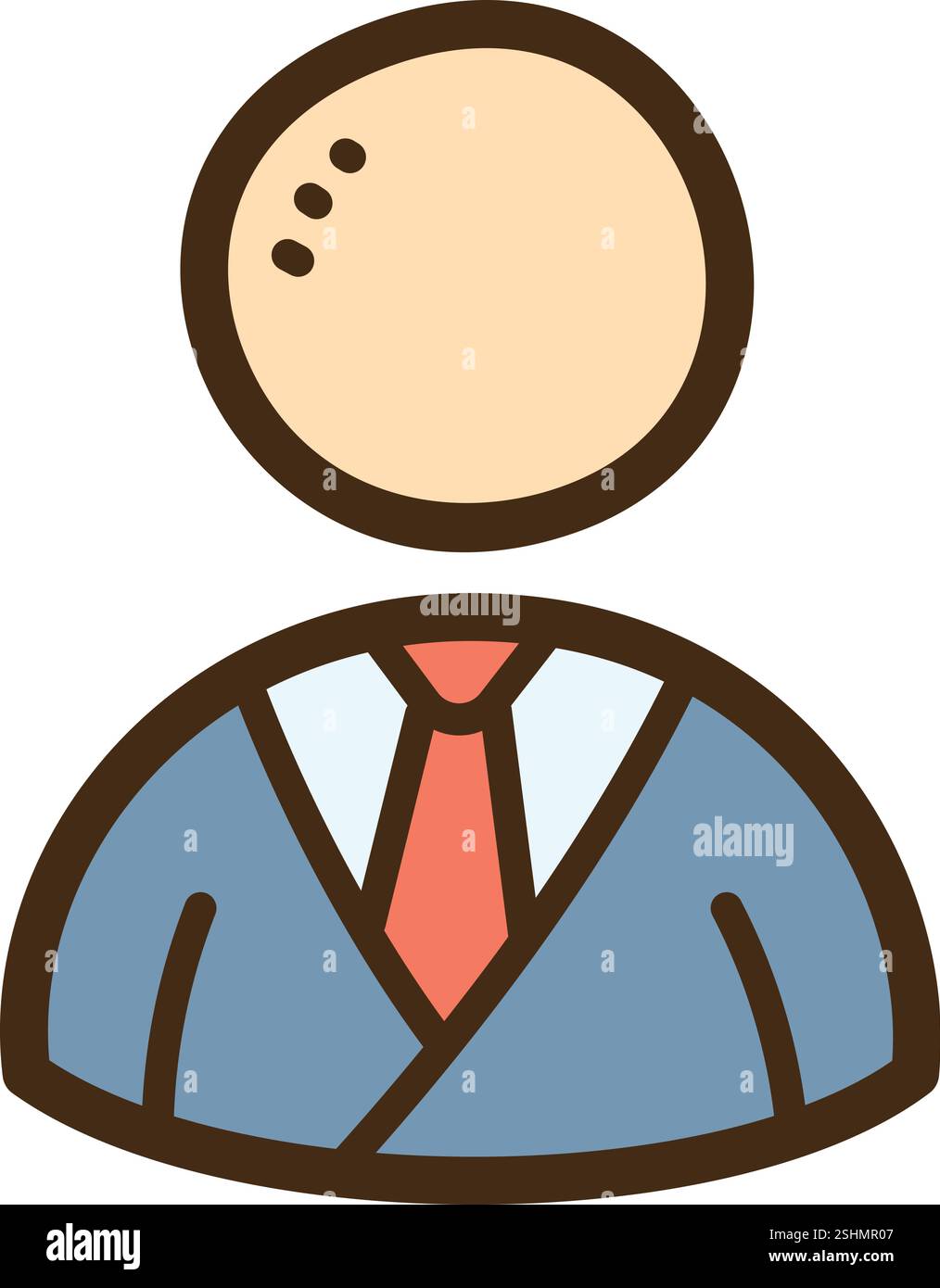 Geschäftsmann-Vektor-Doodle-Illustration und Grafik. Teil der Geschäfts- und Bürokategorie. Stock Vektor