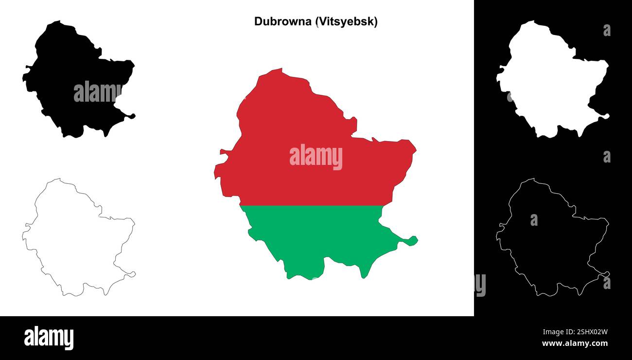Stadtplan Dubrowna Stock Vektor