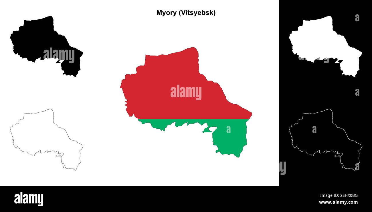 Stadtplan für Myory Stock Vektor