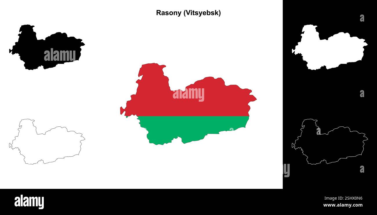 Stadtplan Rasony Stock Vektor
