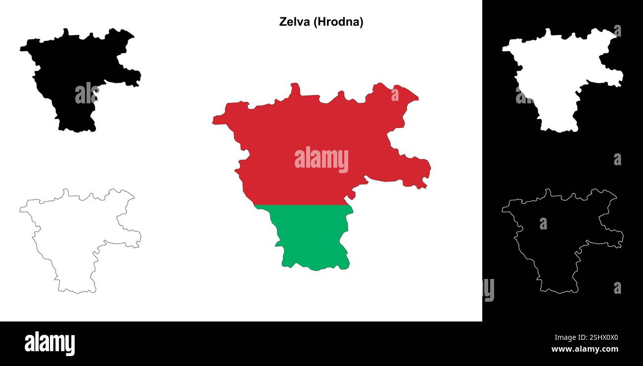 Stadtplan Zelva Stock Vektor