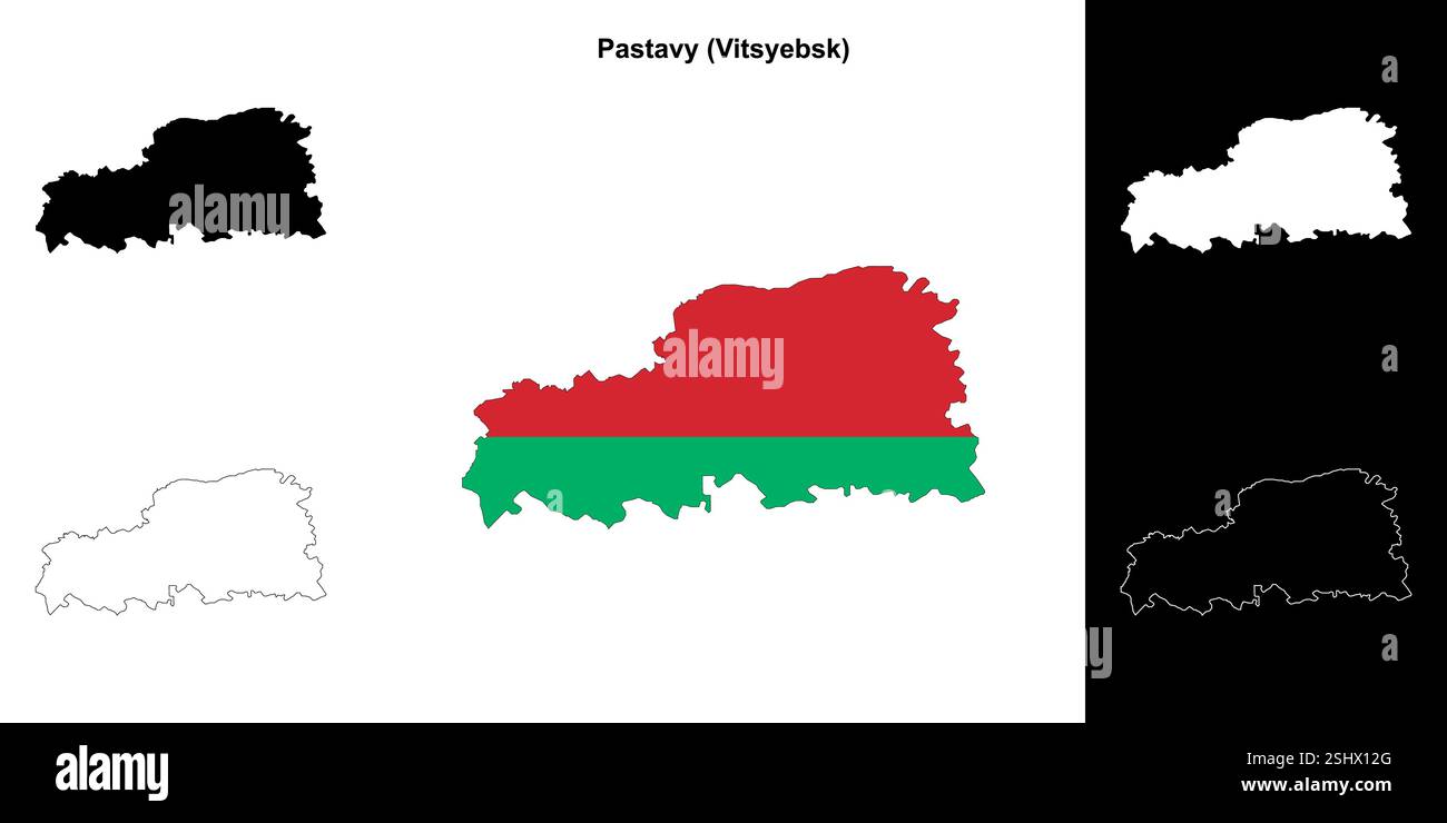 Stadtplan Pastavy Stock Vektor
