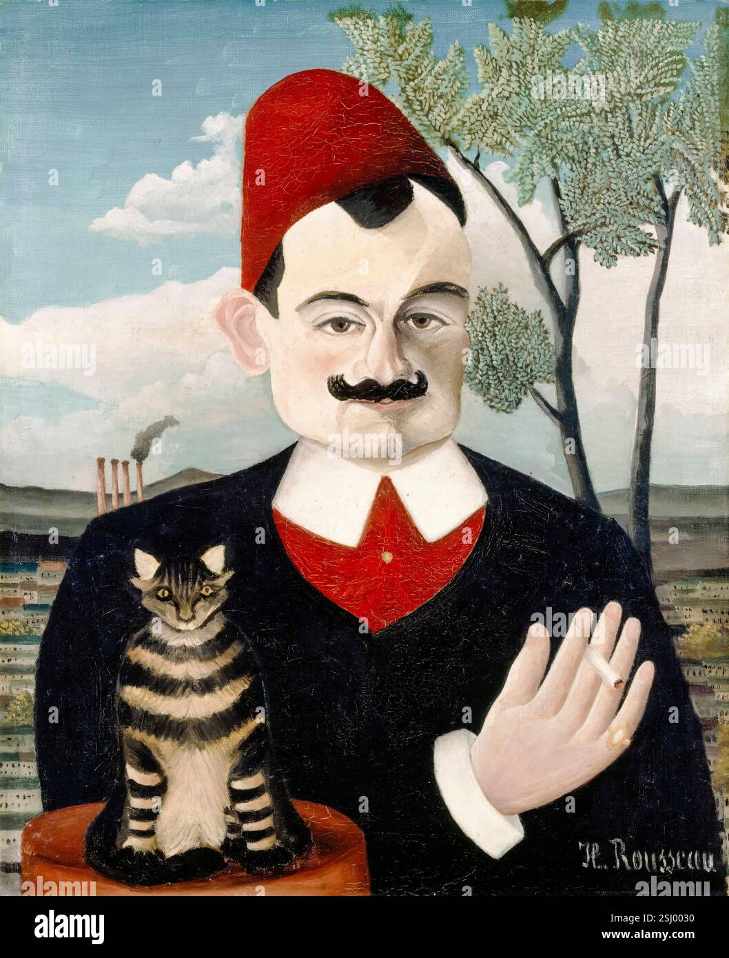 Henri Rousseau, Porträt von Herrn X (Pierre Loti, 1850-1923), Ölgemälde auf Leinwand, 1906 Stockfoto