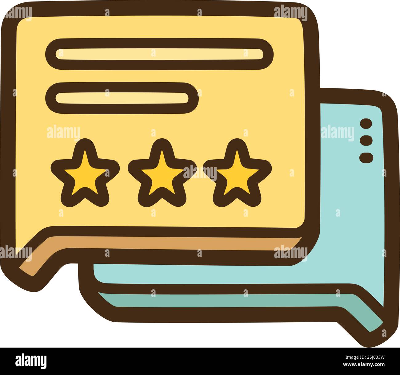 Abbildung und Grafik des Feedback-Vektors. Teil der Kategorie Kontakt. Stock Vektor