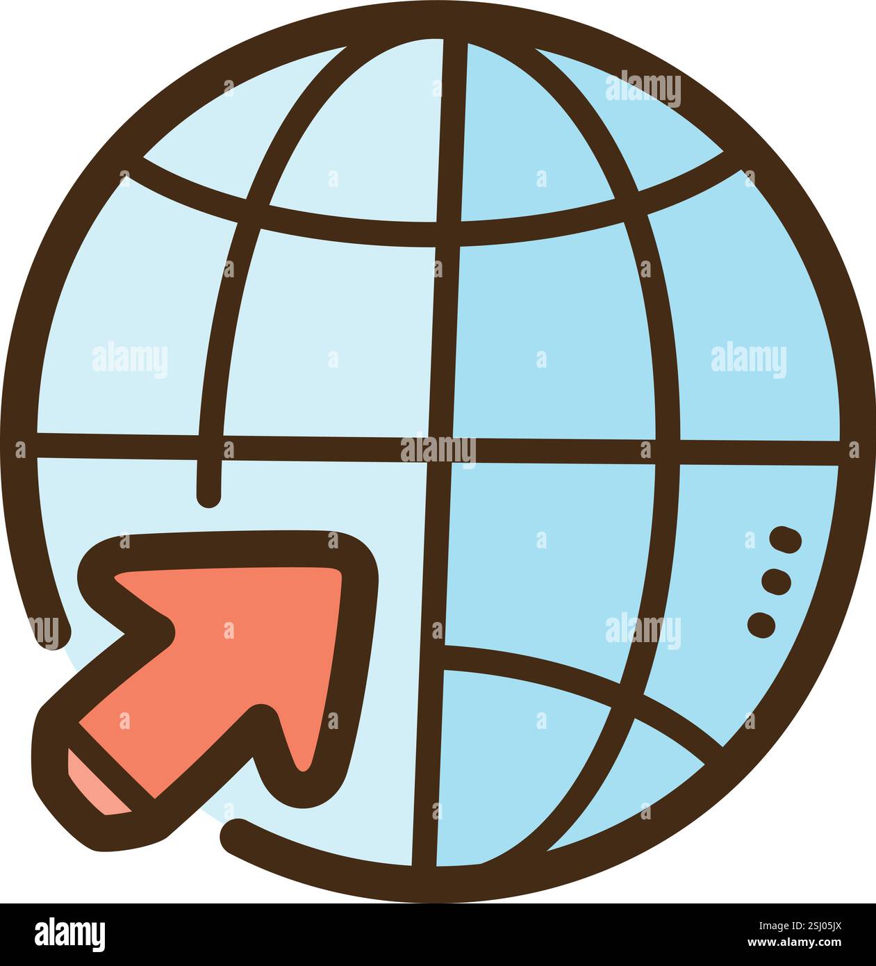 Online-Service-Vektor-Doodle-Illustration und Grafik. Teil der Kategorie Kontakt. Stock Vektor