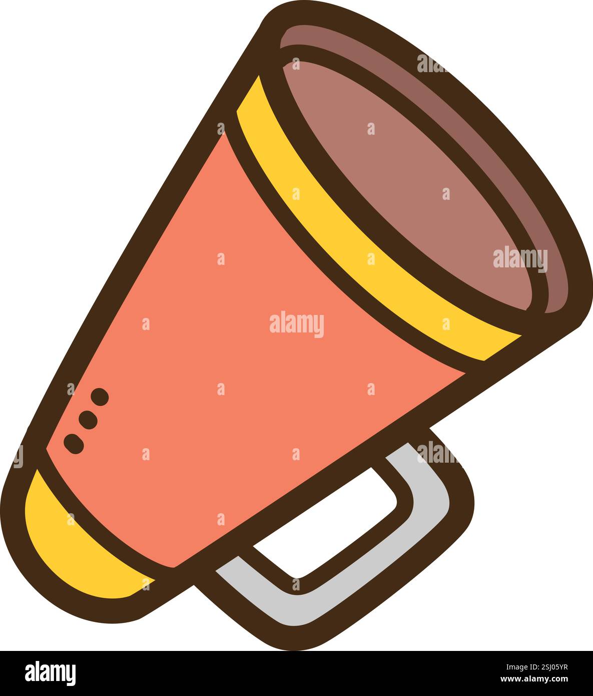 Ansage Vektor Kritzelillustration und Grafik. Teil der Kategorie Kontakt. Stock Vektor