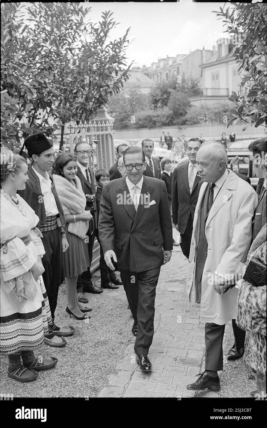 --- Ex-König Peter II. Von Jugoslawien in Genf 1966#Ex-König Peter von Jugoslawien in Genf 1966 Stockfoto