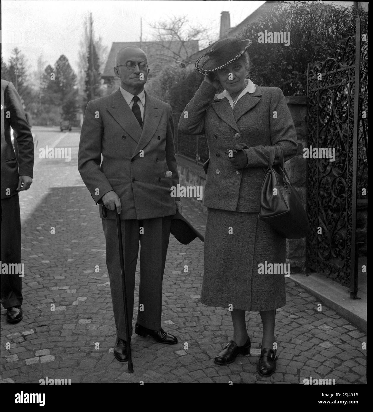 --- Luigi Einaudi mit seiner Ehefrau Ida Einaudi#Luigi Einaudi mit seiner Frau Ida Einaudi Stockfoto