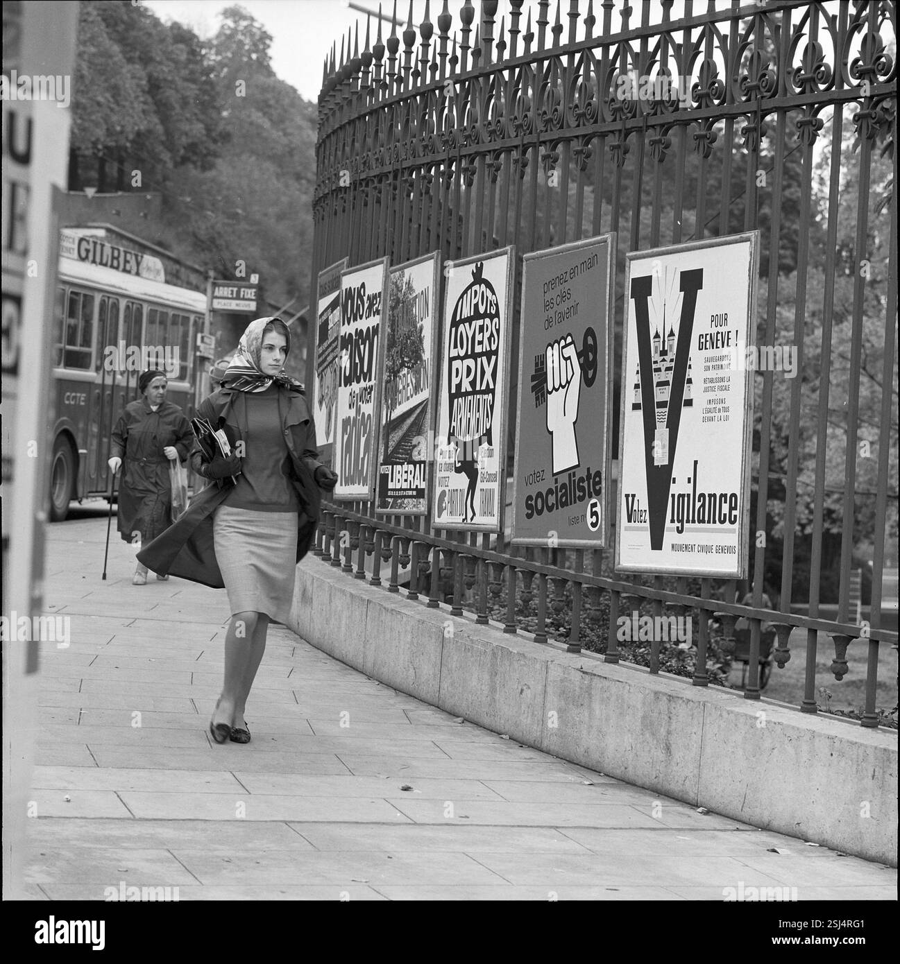 Diverse Partei-Plakate, 1965#diverse Partyplakate, 1965 Stockfoto