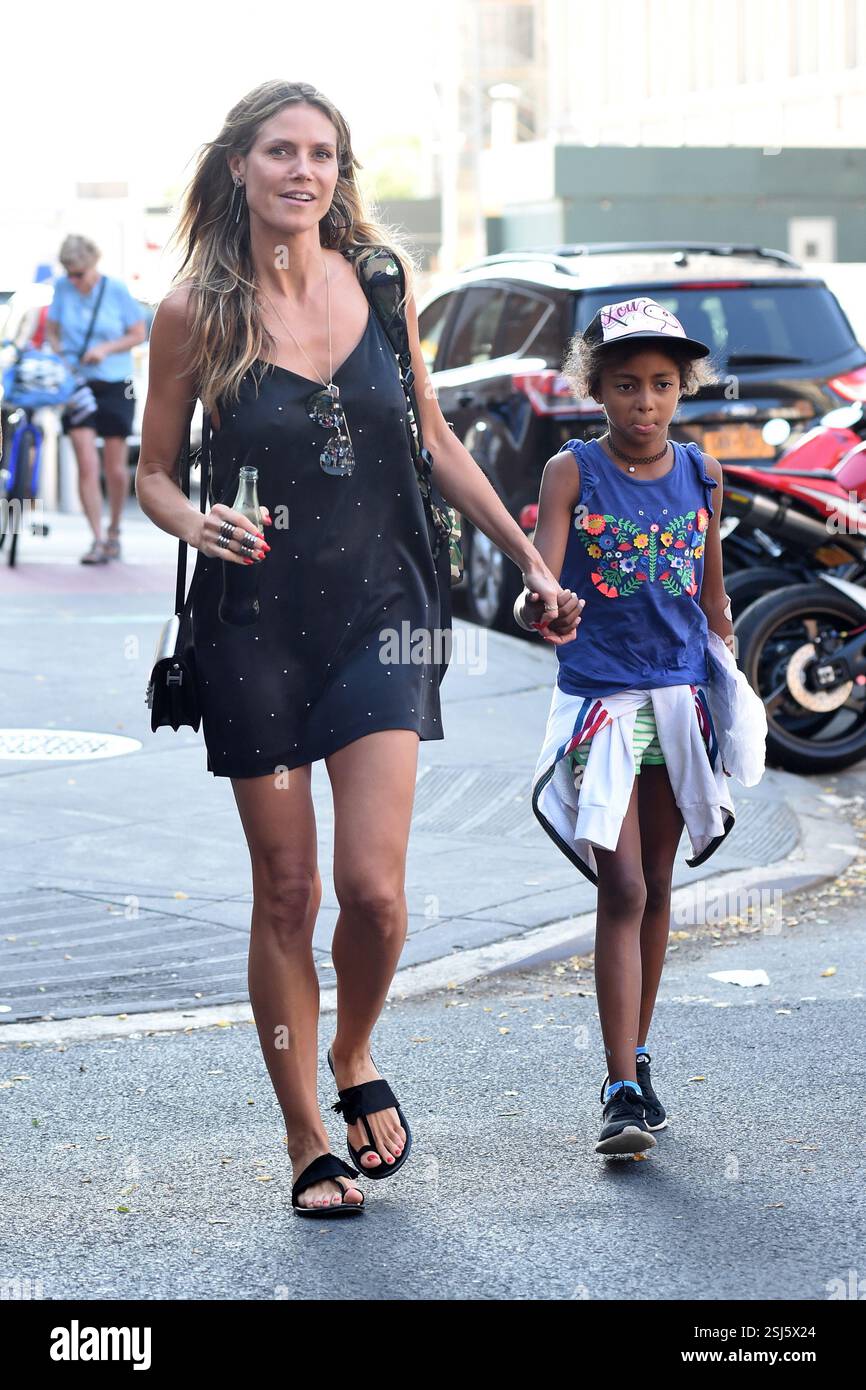 Heidi Klum und Lou Sulola Samuel wurden am 5. Juli 2018 in New York City gesehen Stockfoto