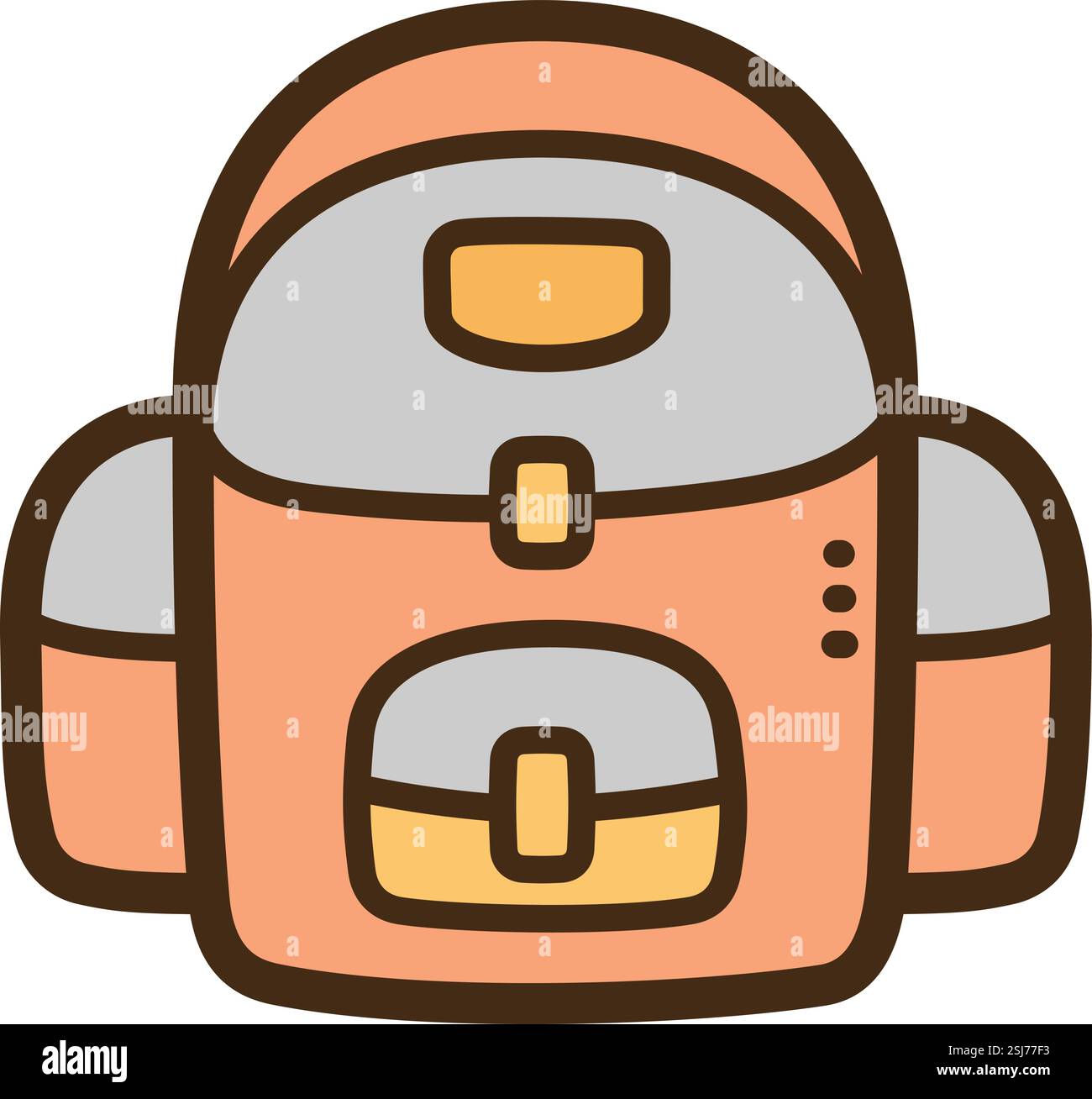 Tasche Vektor Kritzelillustration und Grafik. Teil der Bildungskategorie. Stock Vektor