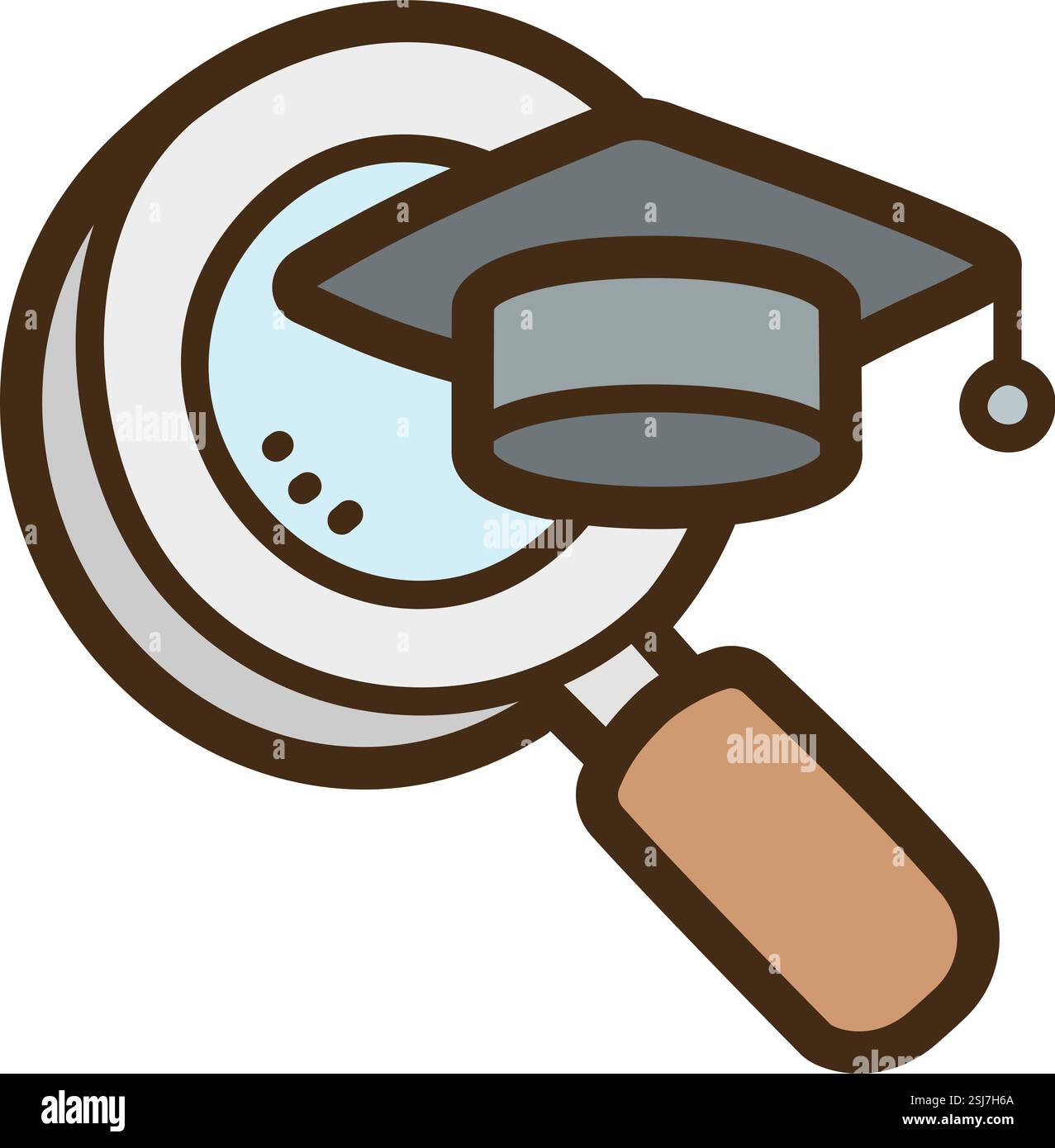 Suche Stipendium Vektor Kritzelillustration und Grafik. Teil der Bildungskategorie. Stock Vektor