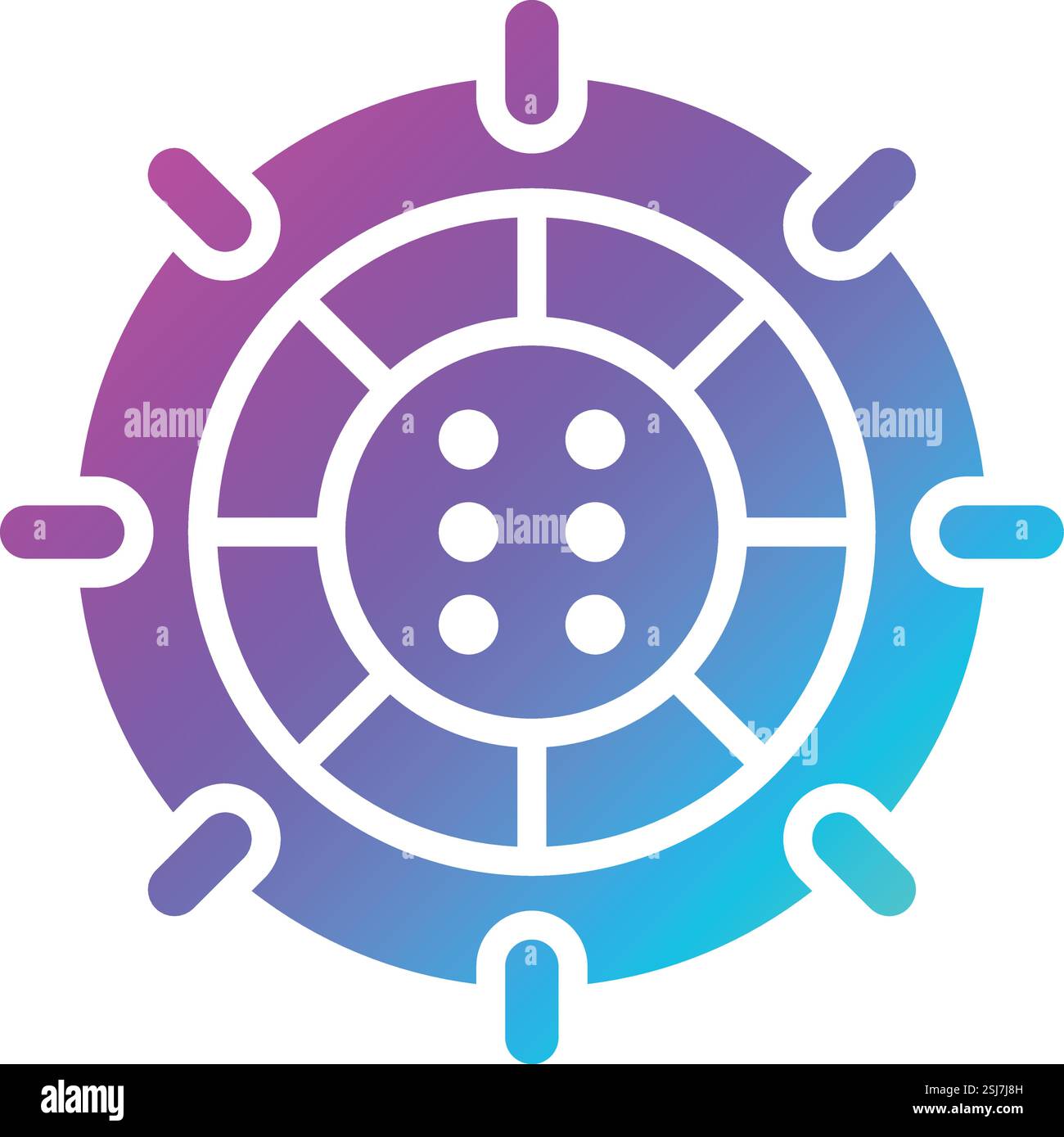 Stargate Vector Icon Design Illustration Stock Vektor