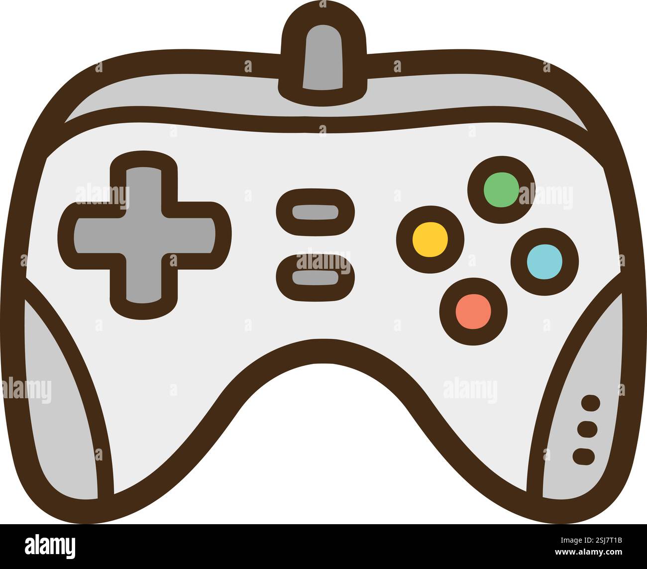 Vektor-Illustration und Grafik des Game Controllers. Teil der elektronischen Kategorie. Stock Vektor