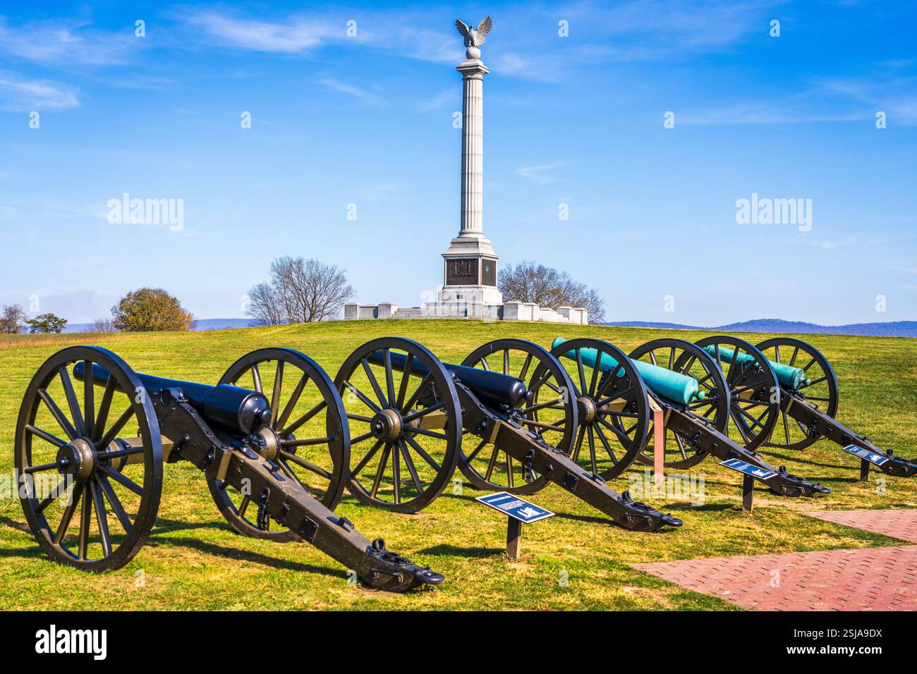 SHARPSBURG, MD, USA - 28. OKTOBER 2024: Denkmal für die Schlacht von Antietam. Stockfoto